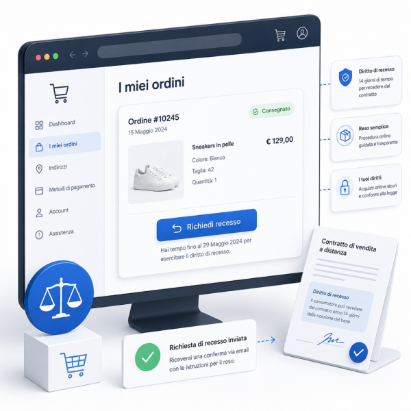 Nuove regole sul diritto di recesso online: cosa cambia per gli e-commerce dal 2026
